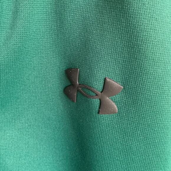 Under Armour Men's Armour Fleece Long-Sleeve 1/4 Quarter Zip Green Size Medium - Picture 4 of 7